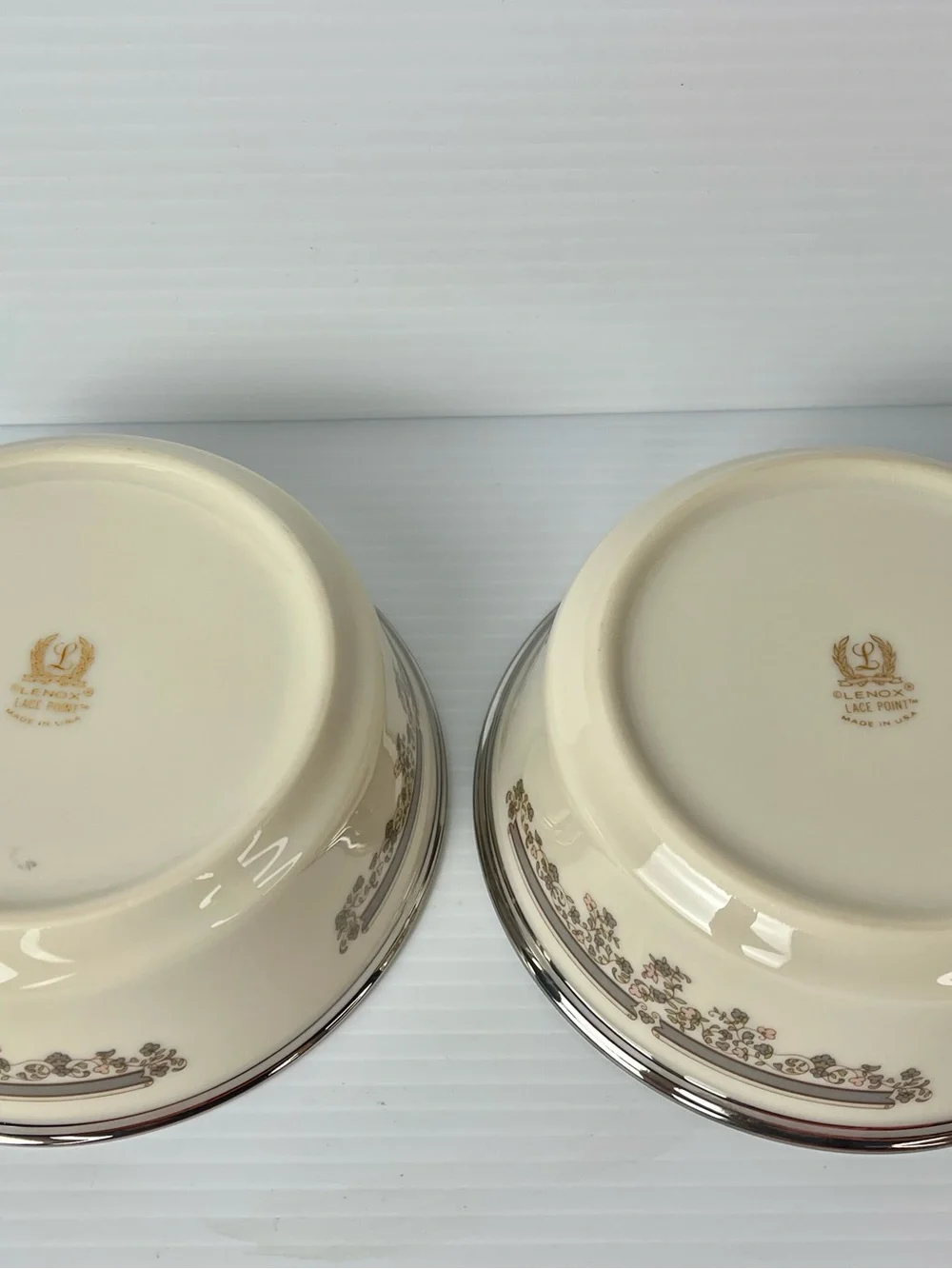 Lenox LACE POINT Coupe Cereal Bowl 5.25